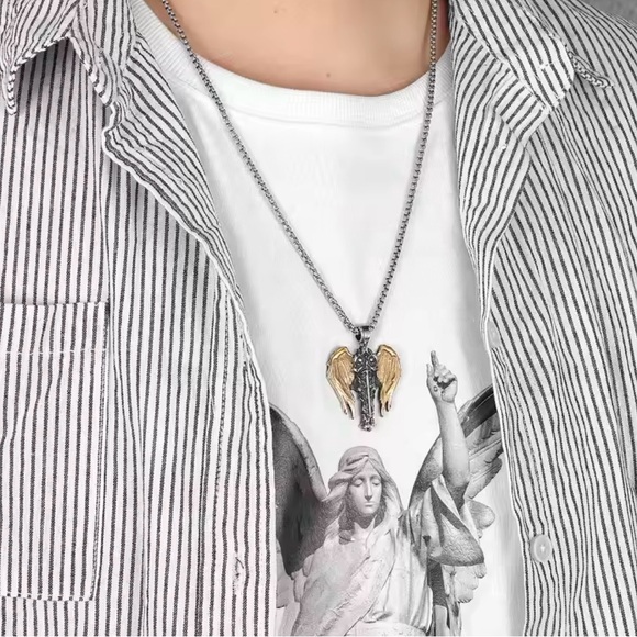 Archangel Michael Celtic Cross Saint Religious Catholic Protection Medal Pendant - Picture 6 of 16